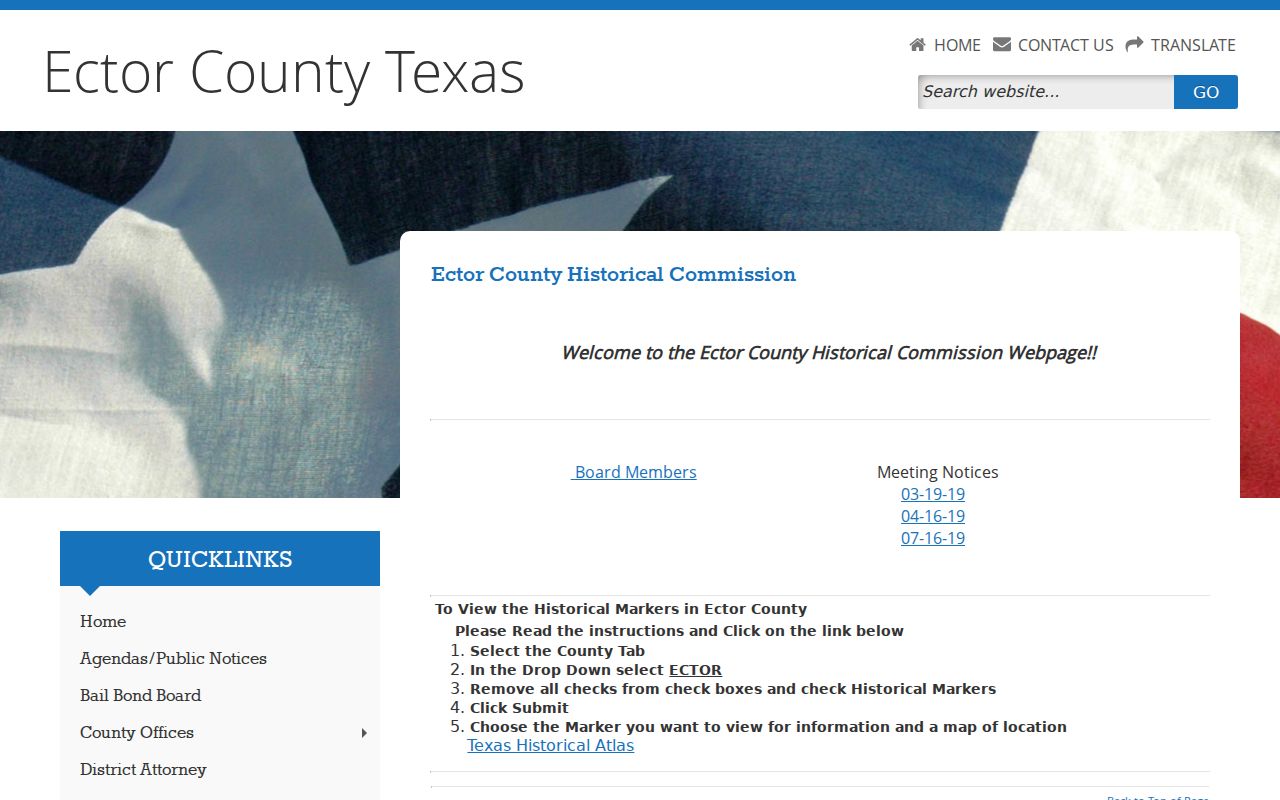 West Odessa city directory Ector County Historical Commission source